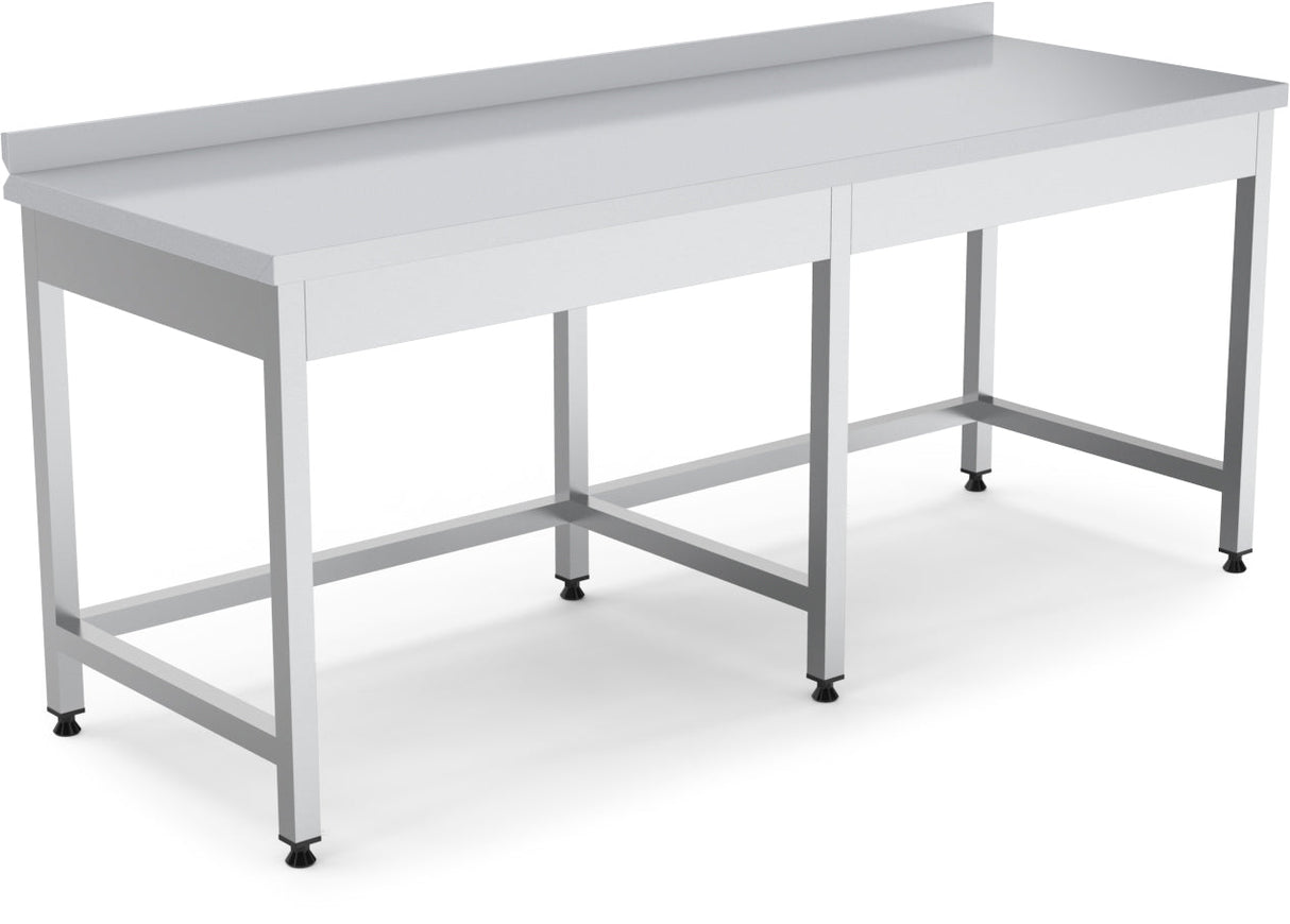 Arbeitstisch – höhenverstellbar – mit Rückwand – 2200×700×850 mm