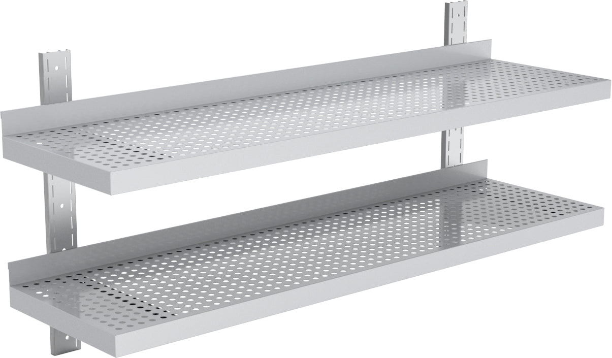 Étagère murale – 1000×400 mm – 2 niveaux – rangement robuste