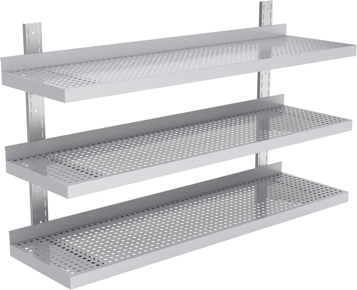 Étagère murale – 1400×400 mm – 3 niveaux – support mural robuste