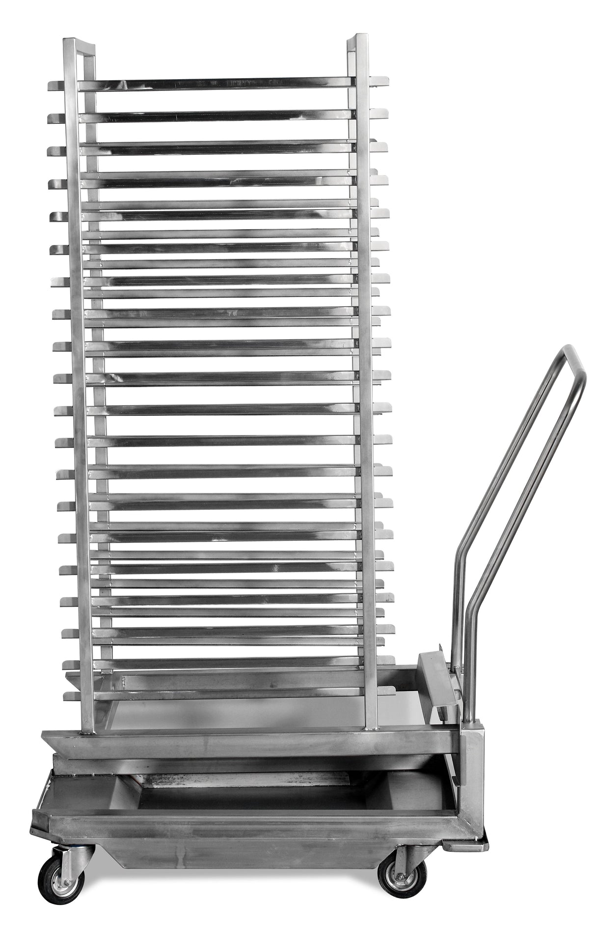 Tablettwagen – 24x(1/1 GN) und 12x(2/1 GN) – robust – 685×900×1735 mm