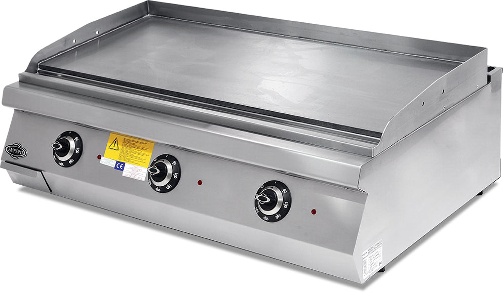 Elektrischer Grill – glatte und gerippte Chromplatte – 1200×730×300 mm – Serie 700 Plus