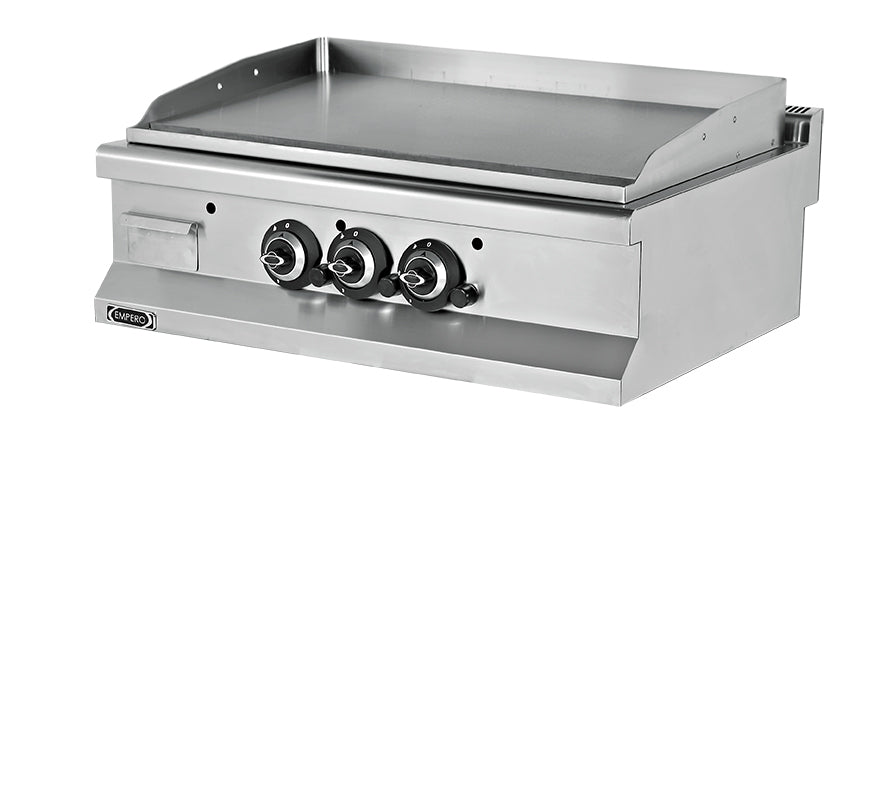 Gasgrill – glatte Chromplatte – 19,5 kW – 900×635×285 mm – Snack Series