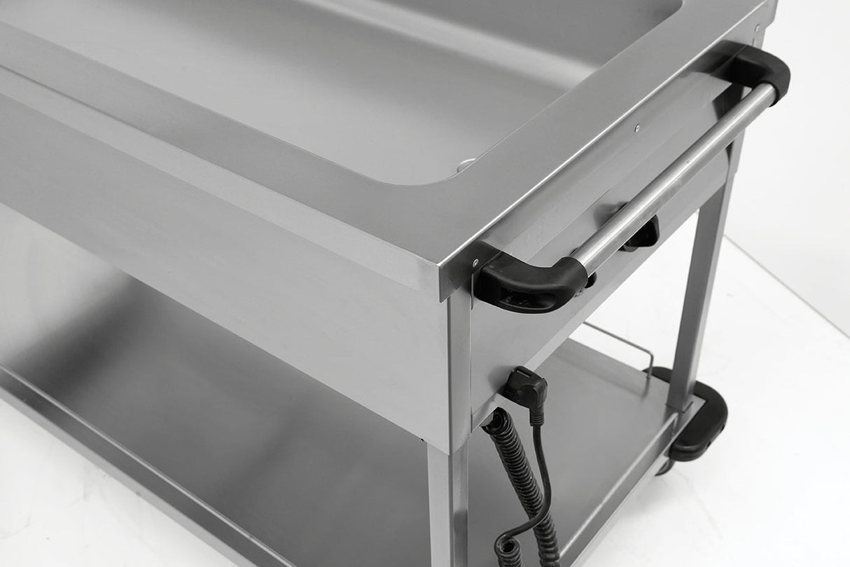 Bain-marie mobile elettrico – 4x1/1 GN – 1505×705×850 mm