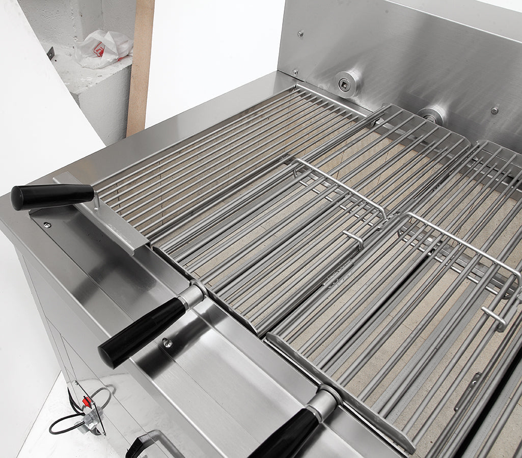 Horizontaler Hähnchengrill – 5 Spieße – 1200×930×1100 mm