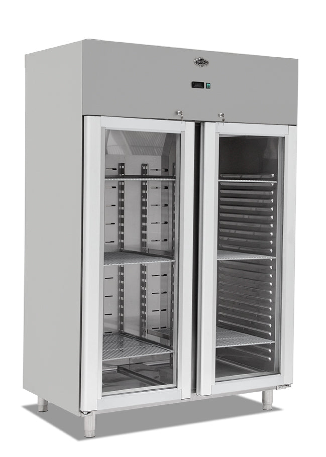Réfrigérateur vertical – double porte – 1400×800×2050 mm – volume 1400 L – 1400×800×2050 mm