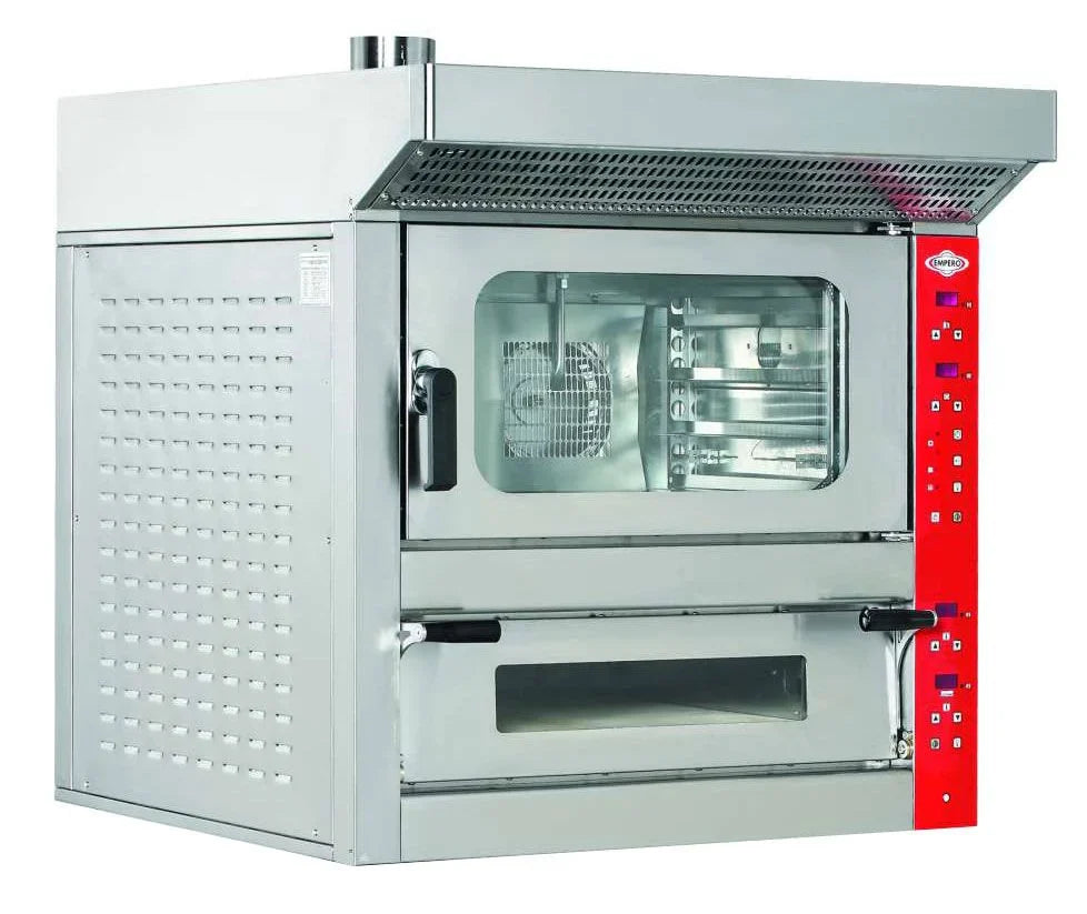 Elektrischer Kombi-Dämpfer – 13 kW – 4 Einschübe 400x600 mm – 1043×961×1203 mm