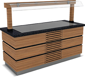 Buffet freddo acciaio inox – Stile Kapadokya – 2000×900×900 mm