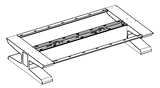 Cantilever Line – 2800×1710×550 mm – Serie 900 Plus – mit Unterschrank – 2800×1710×550 mm