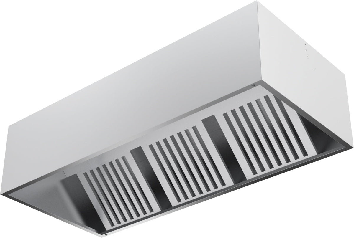 Wandhaube – Box-Form – 3 Filter – 2000×1100×400 mm – M&R Gastro Deutschland