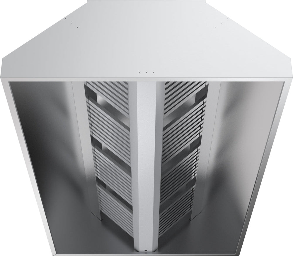 Zentralhaube – 16 Filter – Edelstahl – 4500×2470×500 mm