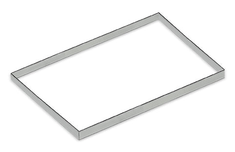 Edelstahlrahmen Serie 900 Plus – robust – 2400×1370×550 mm