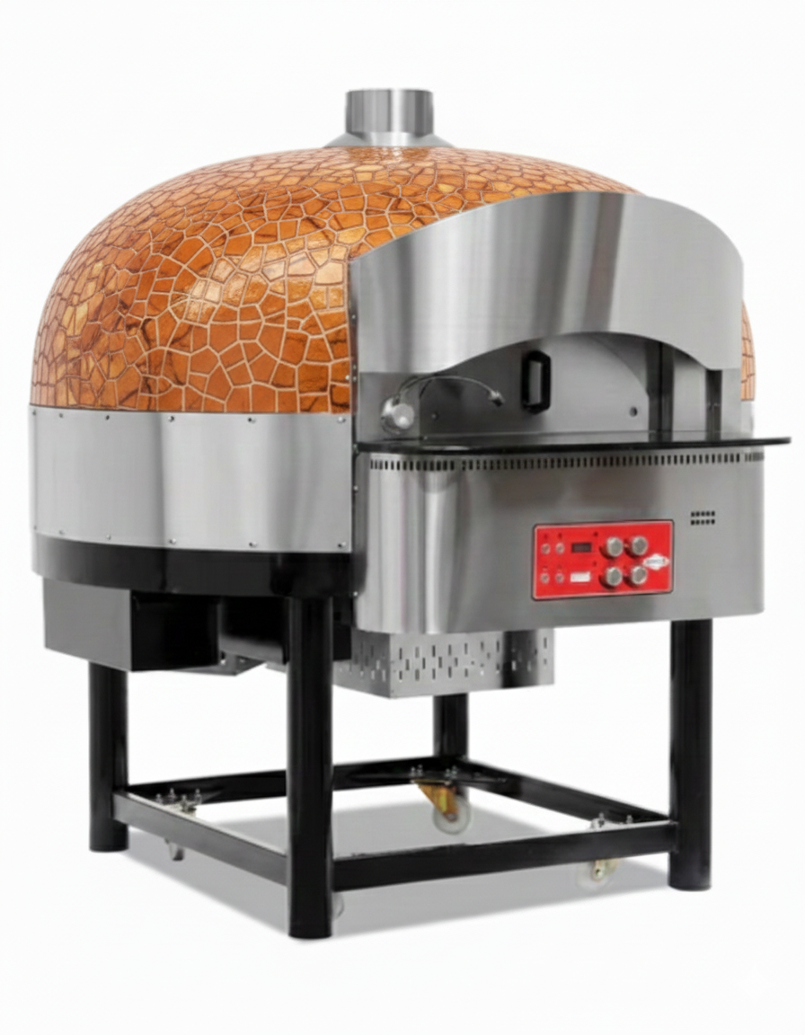 Digitaler Gas‑Drehpizzaofen – Ø 300 mm – 9 Pizzen