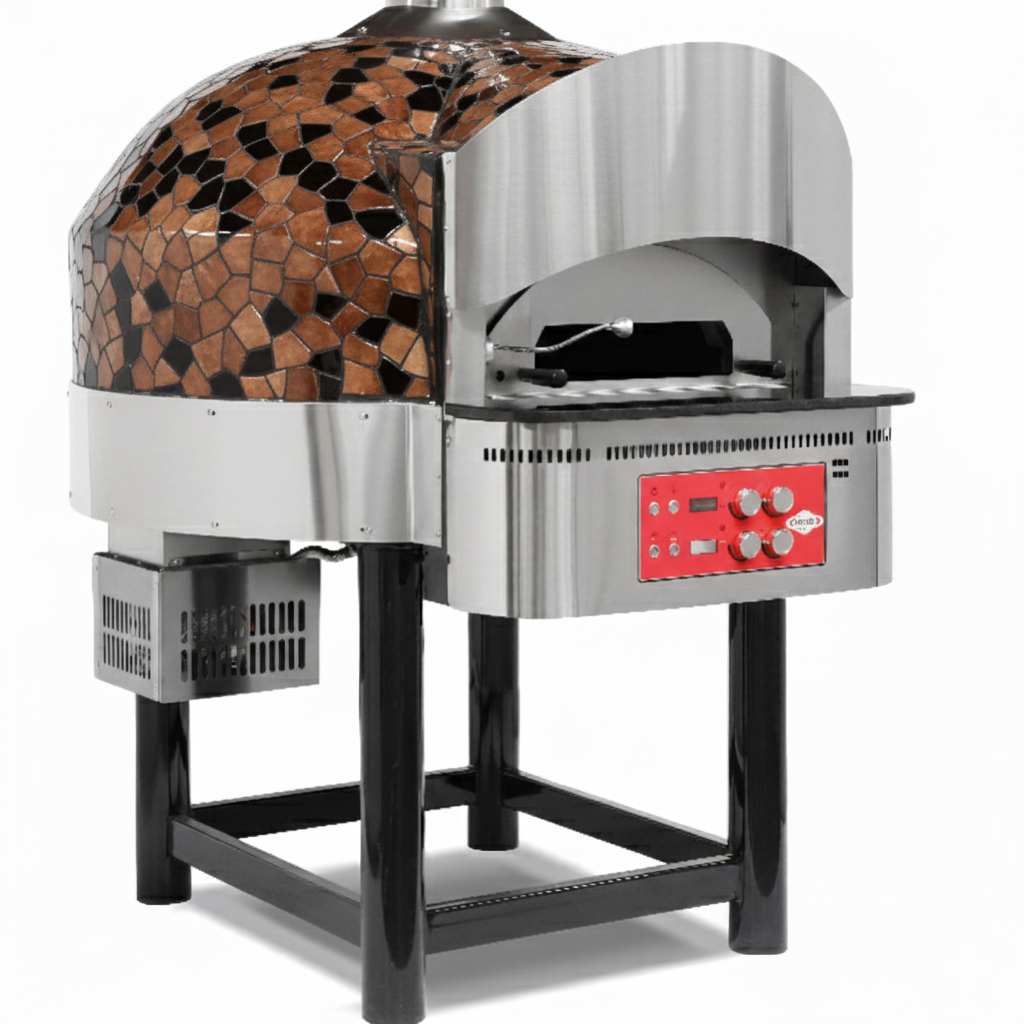 Feststehender Gas-Pizzabackofen – Ø 300 mm – 9 Pizzen