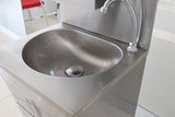 Handwaschbecken – Fußbetätigung – Edelstahl – 500×450×850 mm