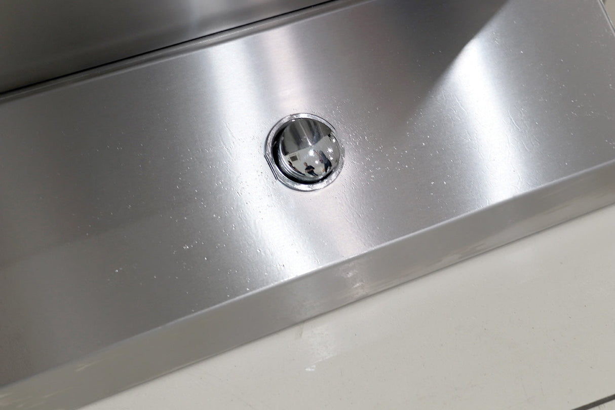 Handwaschbecken – Fußbetätigung – Edelstahl – 500×450×850 mm