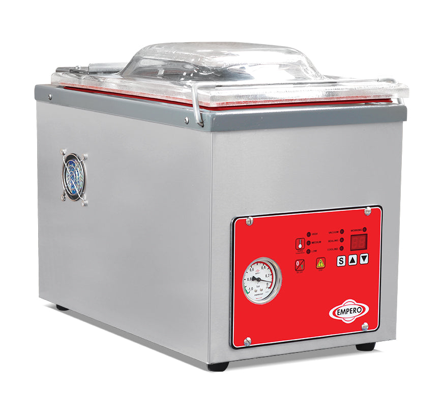 Vakuummaschine – 220V – Edelstahlgehäuse – automatische Steuerung – 360×586×433 mm