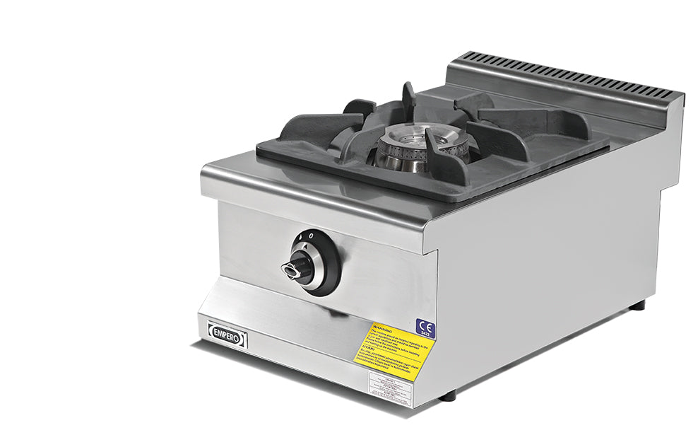 Cuocitore a gas ad alta pressione 1 fiamma 8,65 kW 400×635×285 mm Snack Series