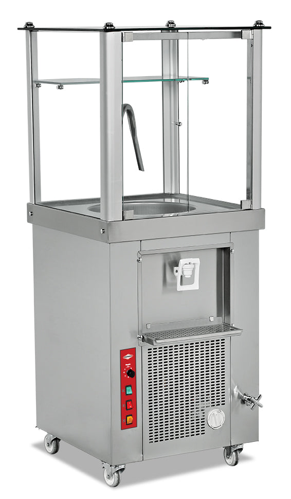 Ayranbereiter Edelstahl Sparkling 40 l – 660×600×1528 mm