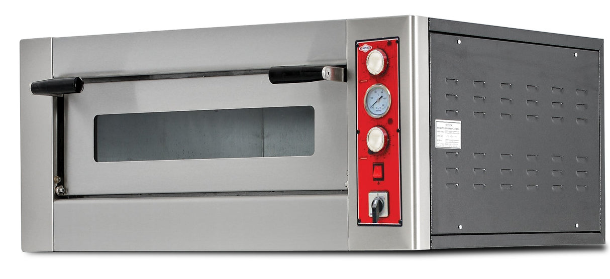 Elektrischer Pizzabackofen – 4 Pizzen – 825×710×390 mm – 400V