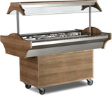 Warmbuffet – 4x1/1 GN Becken – Edelstahl – Thermostatsteuerung – 1500×890×870 mm