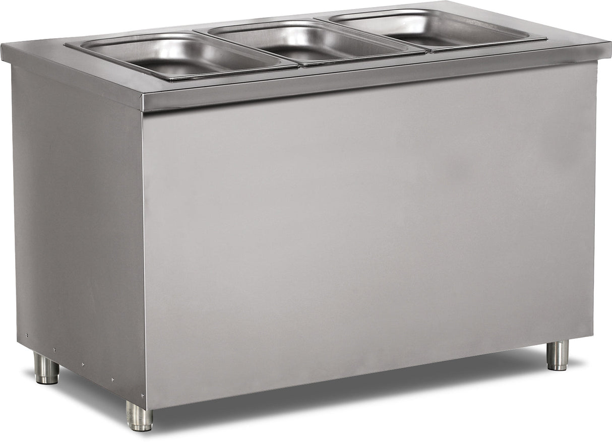 Bainmarie Service Unit – Thermostatsteuerung – Edelstahl – 800×790×850 mm