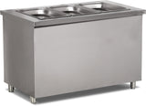 Bainmarie Service Unit – Thermostatsteuerung – Edelstahl – 800×790×850 mm