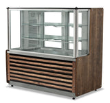 Fleischappetizervitrine Mercury Holzdekor – 1,08 kW – 1500×750×1350 mm