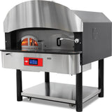 Rotierender Pizzaofen Gas und Holz – Serie 700 – 1650×1705×1970 mm