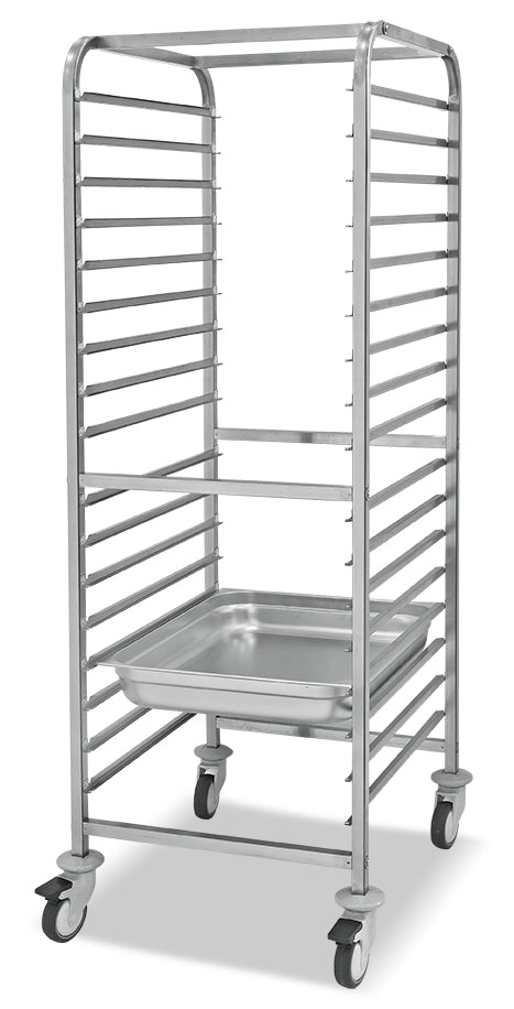 GN Wagen High Single 2/1 GN – 17 Tabletts – 590×680×1720 mm