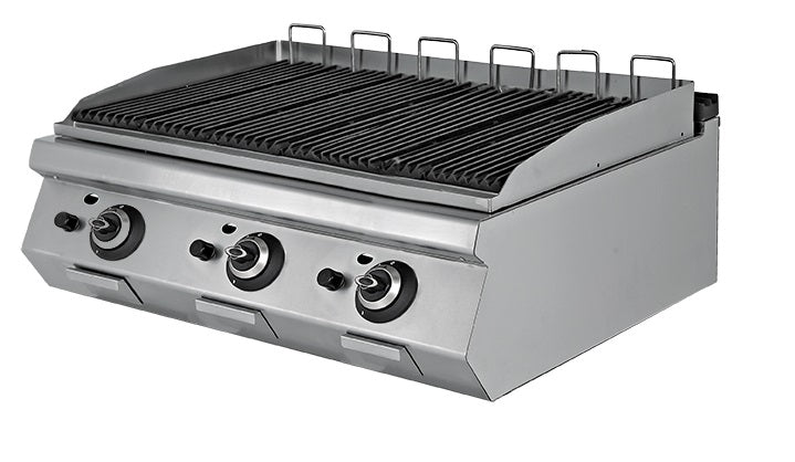 Gas Lavasteingrill Serie 700 Plus – 26 kW – 2 Heizzonen – 1200×730×300 mm