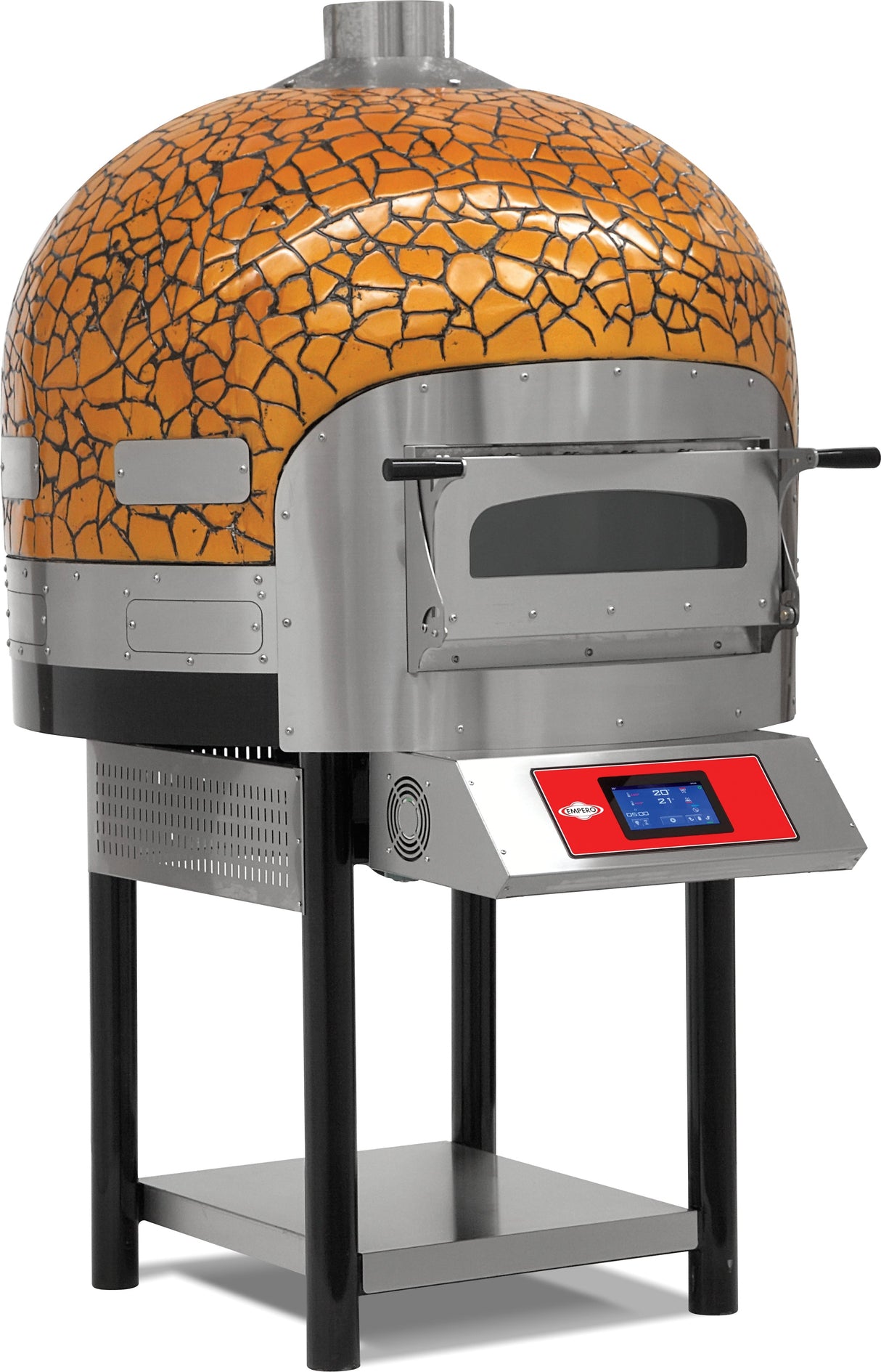 Digitaler elektrischer Drehboden-Pizzaofen – 6×Ø300mm