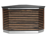 Eck-Serviceeinheit – 0,9 m³ – verstellbare Füße – 1400×790×850 mm