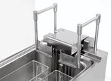 Fritteuse mit Ölfilter Serie 900 Plus – 25+25 l – 800×900×850 mm