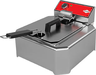 Mini Elektro-Fritteuse – 3 kW Leistung – 5 l Edelstahlbehälter – 400×465×305 mm