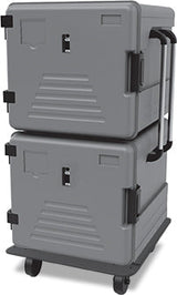 Thermobox Heißhaltebox 2x83 l mit Seitenöffnung – 550×636×1403 mm
