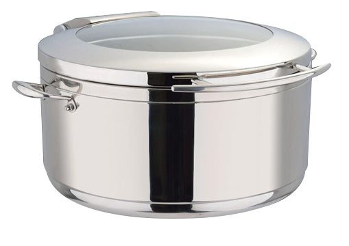 Ciotola zuppa rotonda – 12 l – coperchio vetro – fondo induzione – 410×490×265 mm