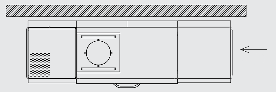 Durchlaufgeschirrspülmaschine – Trockentunnel – Vorwascheinheit rechts – 2561×837×2000 mm