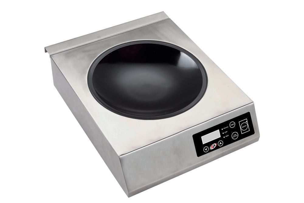 Induktions-Wok-Kocher – Keramikplatte – Timer – 340×440×120 mm