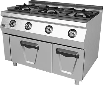 Cucina a gas 3 fuochi con forno – Serie 700 Plus – 1200×730×850 mm