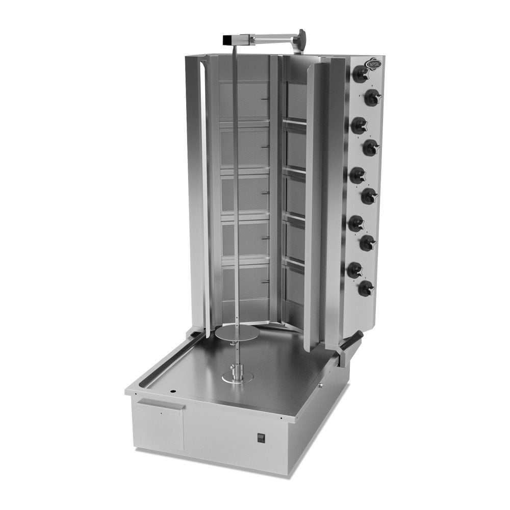 Shawarma-Grill Gas Motor unten V-Typ – 715×860×1395 mm
