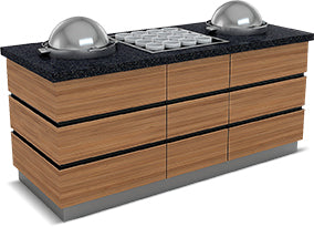 Suppenwarmeservice – 3 Spender – Design Kapadokya – 2400×900×900 mm